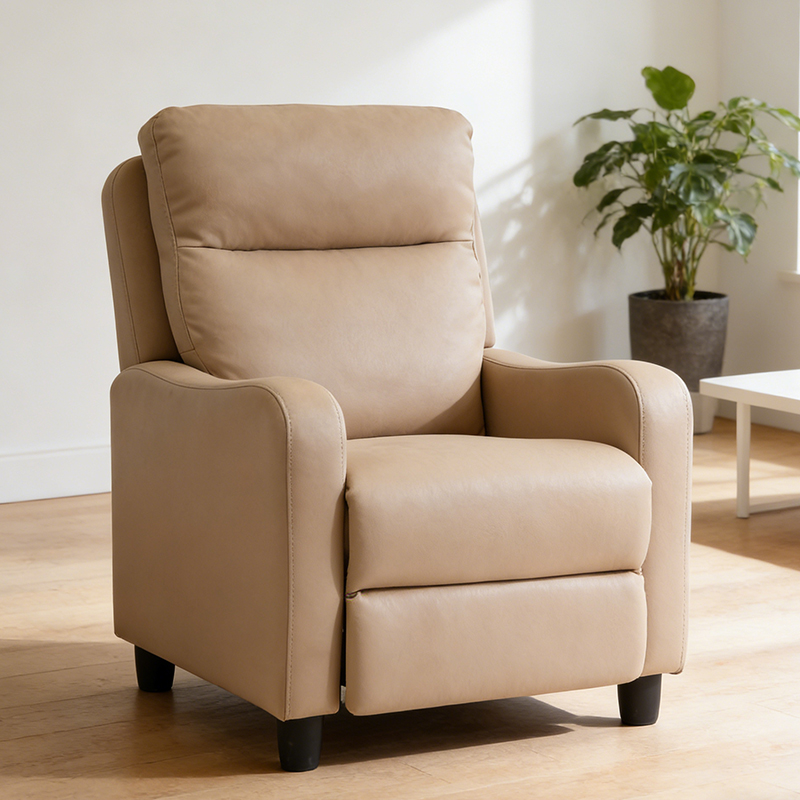 Mikrofiber Recliner Geri İtmeli Kulüp Koltuğu