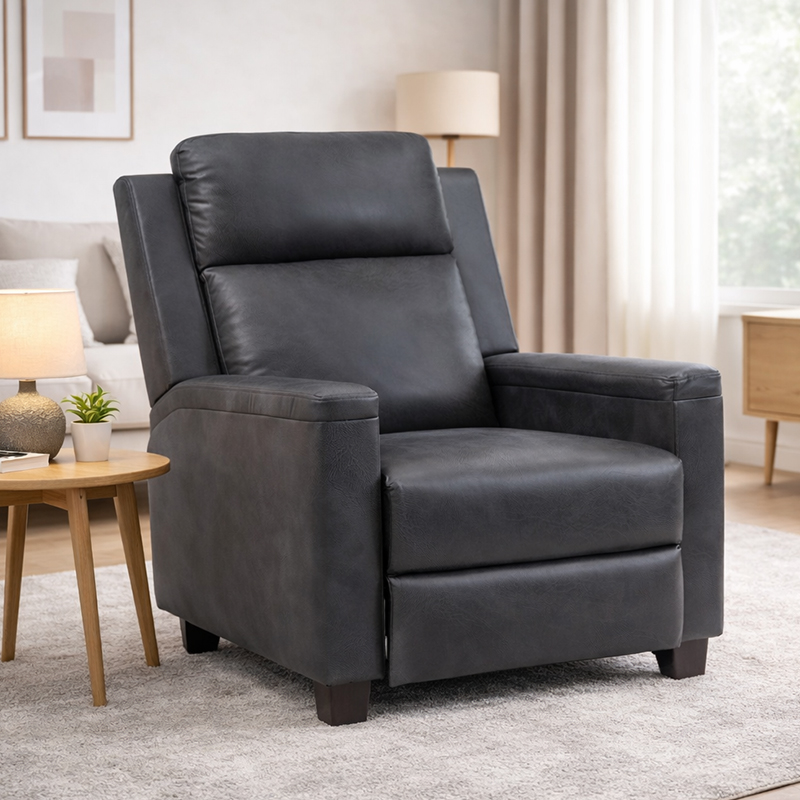 Deri Recliner Push Back Recliner Sandalye